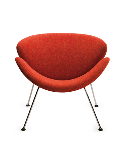 Orange Slice By Pierre Paulin Artifort In Fact The Chair Seems To Change Shape Every Time You Look At It Comprises Two Completely Identical Ss Of Pressed Beech Covered With Foam